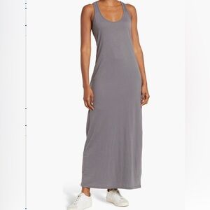 Melrose and Mark sleeveless racer back maxi dress